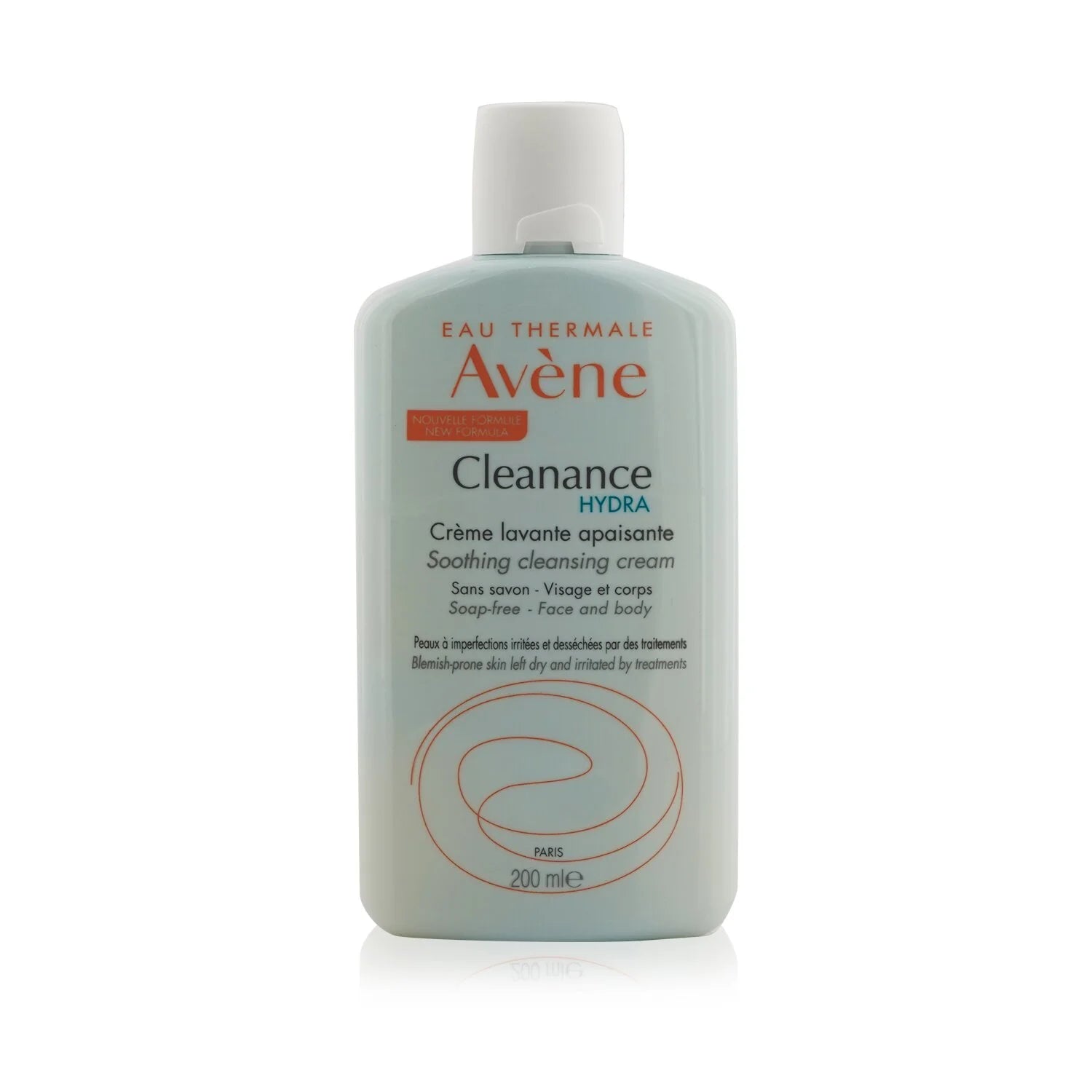 Avene Cleanance Hydra cream bottle on a white background