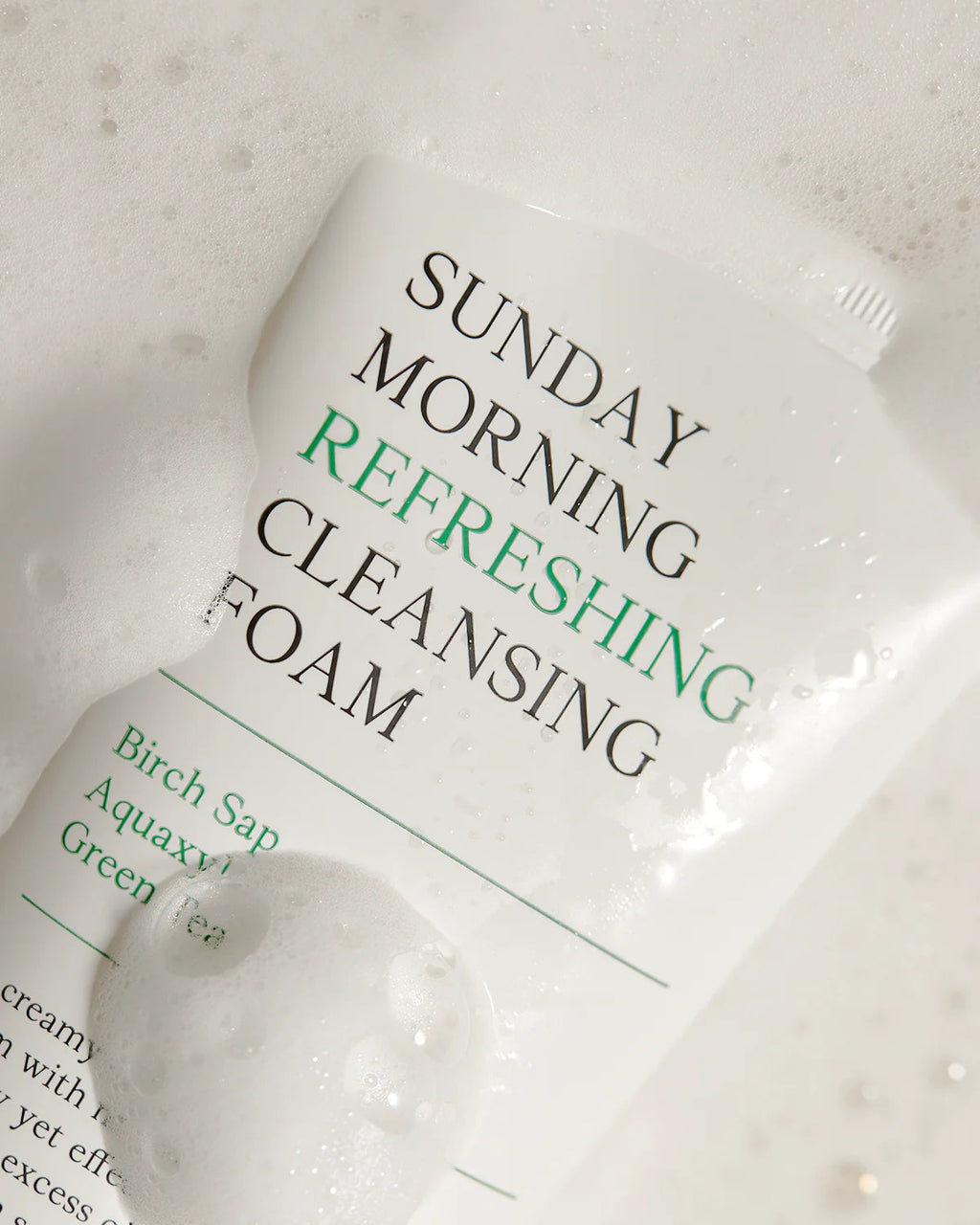 Sunday Morning Refreshing Cleansing Foam with Birch Sap - Hydrating & Soothing Gentle Facial Cleanser - Safaa