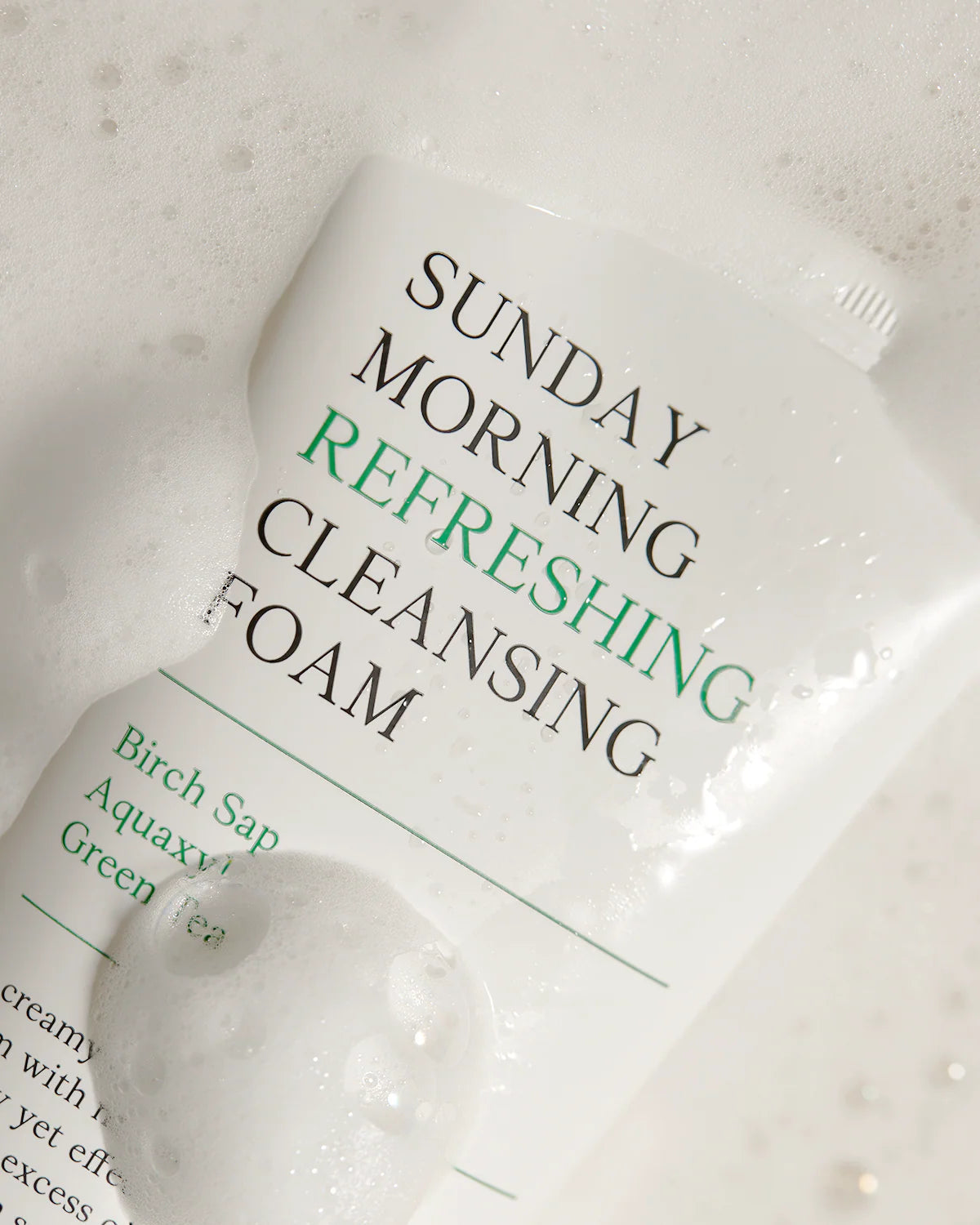 Sunday Morning Refreshing Cleansing Foam with Birch Sap - Hydrating & Soothing Gentle Facial Cleanser - Safaa