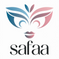 Logo of the brand 'safaa' with a stylized design and text on a white background.